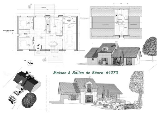 Maîtrise d'œuvre à Salies de Béarn : votre expert pour la mission permis de construire, Orthez, Atelier CS