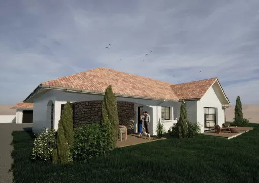 Accompagnement et expertise pour obtenir un permis de construire pour une maison individuelle à Navarrenx, Orthez, Atelier CS