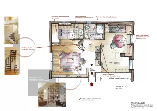 Rénovation d'un duplexe sur-mesure à Bayonne par décorateur d’intérieur