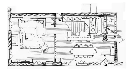 Aménagement d'une maison de vacances par architecte d'intérieur à Bayonne