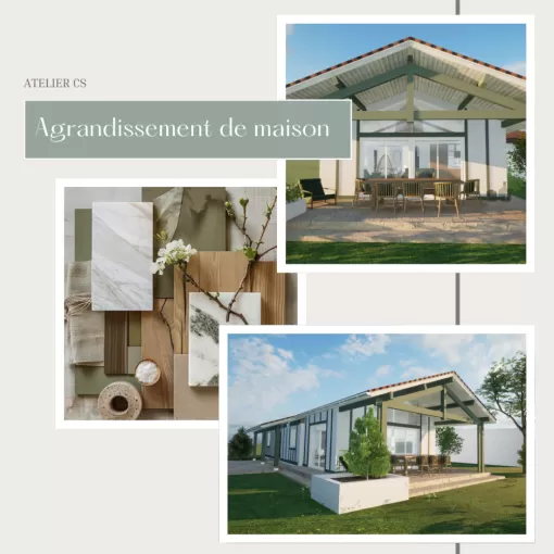 Travaux d'agrandissement d'une maison par maître d'œuvre à Orthez