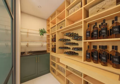 Conception d'une cave à vin privée sur mesure à Bayonne