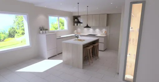 Réalisation d’une rénovation d’une cuisine sur-mesure à Navarrenx
