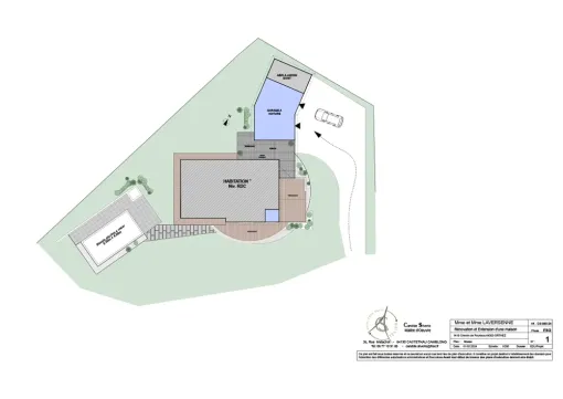 Projet d'extension de maison pour créer un garage à Orthez, Orthez, Atelier CS