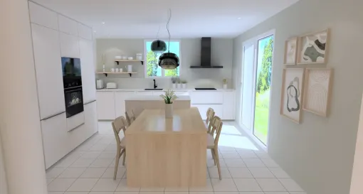 Rénovation d'une cuisine sur mesure à Oloron sainte Mairie, Orthez, Atelier CS