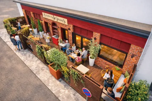 Aménagement de terrasse de restaurant : créer un espace convivial qui attire et fidélise la clientèle, Orthez, Atelier CS