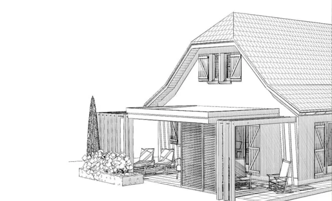 Création et construction d'une couverture de terrasse bois métal  à Artix