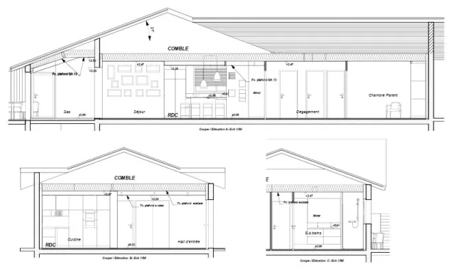 Travaux de rénovation d'une maison à orthez, Orthez, Atelier CS