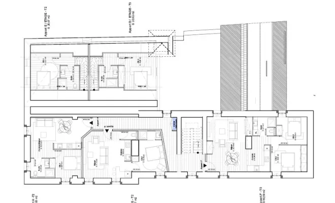 Réhabilitation et aménagement d'appartements à Navarrenx