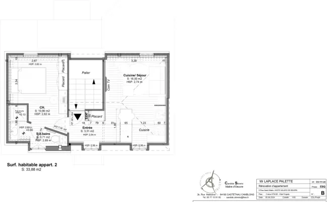 Architecte d'intérieur pour rénovation complète d'appartement ou maison à Salies de Béarn, Orthez, Atelier CS