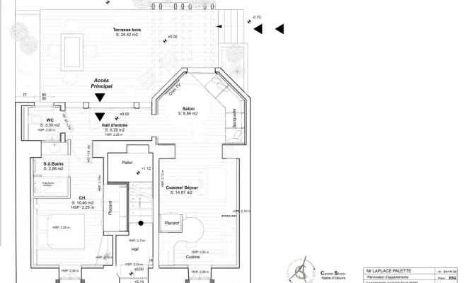 Architecte d'intérieur pour rénovation complète d'appartement ou maison à Salies de Béarn, Orthez, Atelier CS
