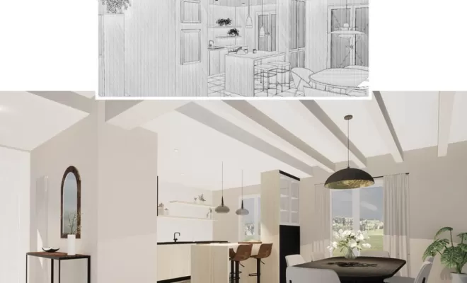 Architecte d’intérieur à Montfort : rénovation et aménagement d’une pièce de vie moderne et lumineuse