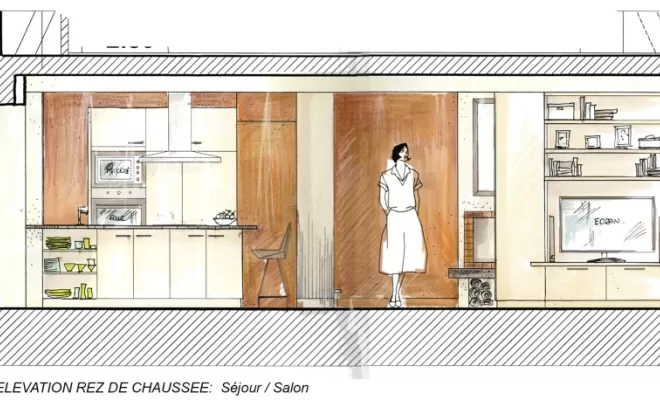 Projet de décoration d'une pièce de vie à Pau 