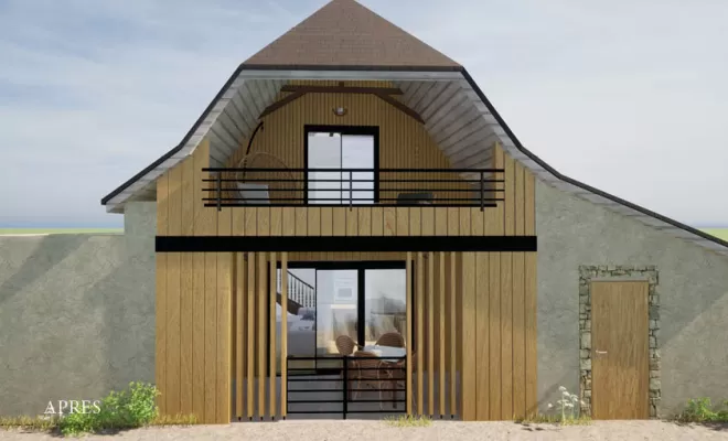 Transformation et création de façade en bois de maison contemporaine à Navarrenx