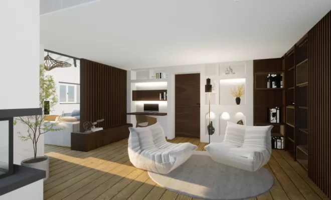 Conception d’espace de vie moderne à Bidart par architecte d’intérieur, Orthez, Atelier CS