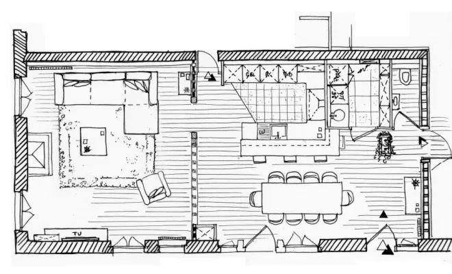 Aménagement d'une maison de vacances par architecte d'intérieur à Bayonne