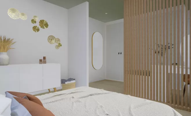Création d'un espace dressing dans une chambre parentale à Pau