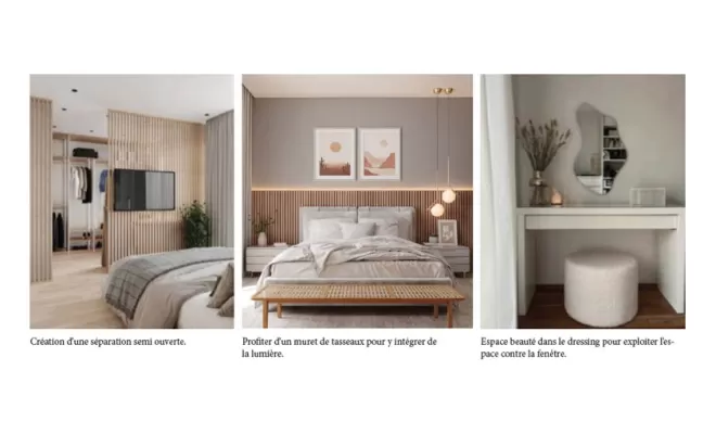 Création d'un espace dressing dans une chambre parentale à Pau