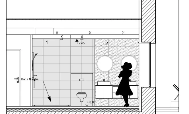 Rénovation d'une salle de bain à Orthez 