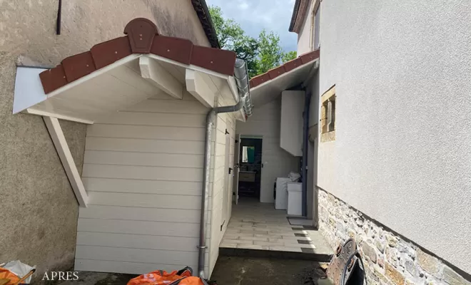 Réalisation d'une extension en ossature bois à Pau 
