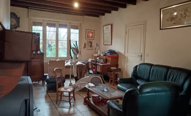 Rénovation d’un séjour pour une ancienne maison à Sauveterre par architecte d’intérieur