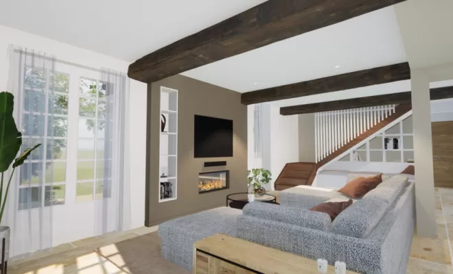 Rénovation complète d’une maison ancienne à Navarrenx , Orthez, Atelier CS