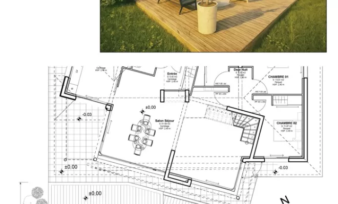 Aménagement d'une terrasse en bois IP à Salies de Béarn