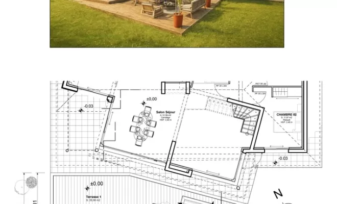 Aménagement d'une terrasse en bois IP à Salies de Béarn