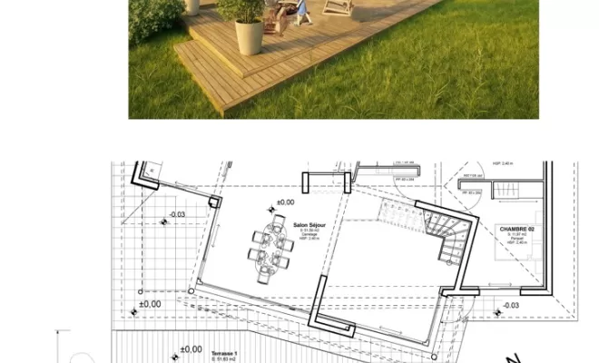 Aménagement d'une terrasse en bois IP à Salies de Béarn