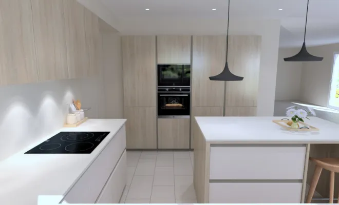 Réalisation d’une rénovation d’une cuisine sur-mesure à Navarrenx, Orthez, Atelier CS