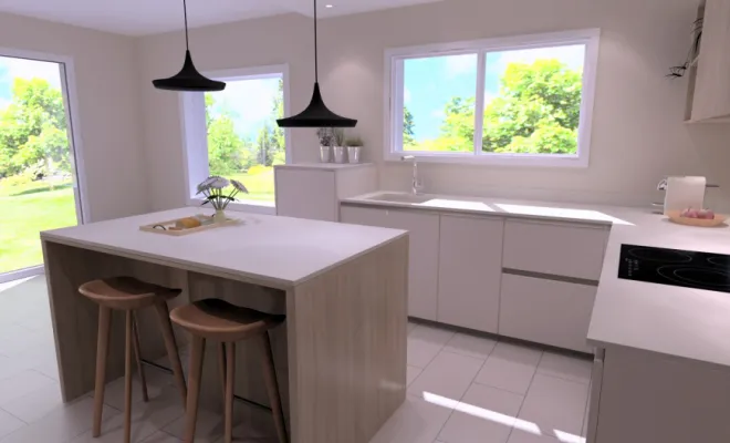 Réalisation d’une rénovation d’une cuisine sur-mesure à Navarrenx, Orthez, Atelier CS