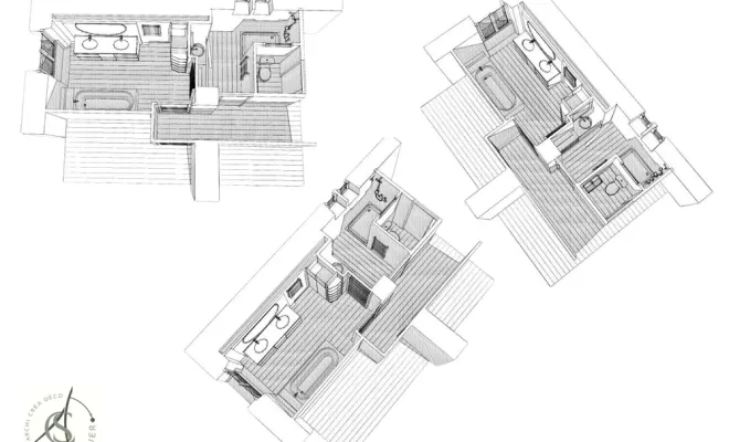 Rénovation de deux salles de bain à Navarrenx par Atelier CS, Orthez, Atelier CS