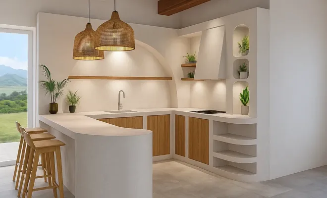 Rénovation d’une cuisine d’été style Ibiza à Navarrenx – Une réalisation signée atelier-cs, Orthez, Atelier CS