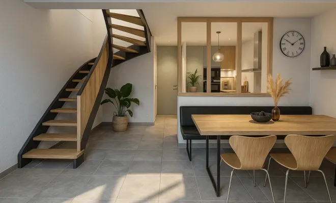 Réhabilitation d'une grange béarnaise pour accueillir deux duplex, Orthez, Atelier CS