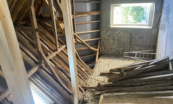 Réhabilitation d'une grange béarnaise pour accueillir deux duplex, Orthez, Atelier CS