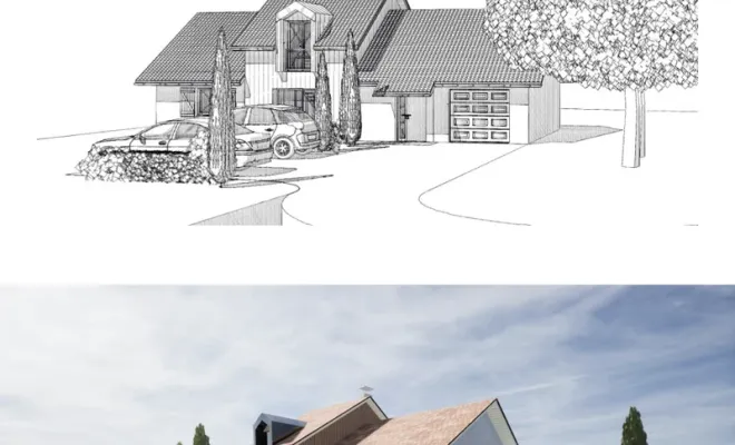 Projet de construction d'une maison neuve sur la commune de Lagor, Orthez, Atelier CS
