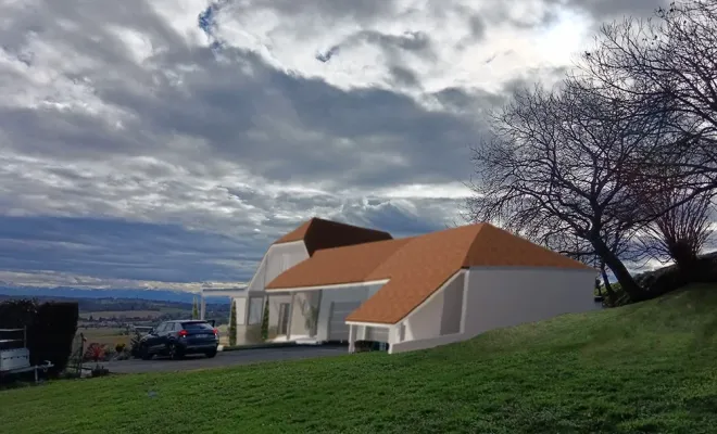 Projet d'extension de maison pour créer un garage à Orthez, Orthez, Atelier CS