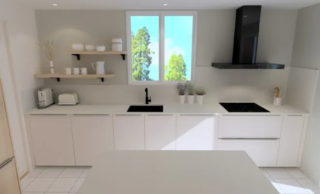 Projet de rénovation d'une cuisine sur mesure à Orthez, Orthez, Atelier CS