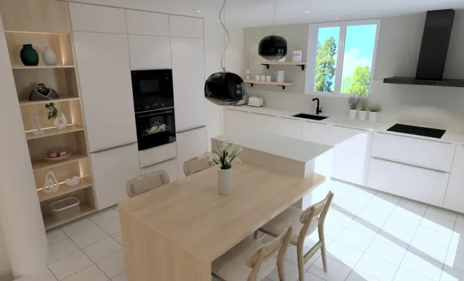 Rénovation d'une cuisine sur mesure à Oloron sainte Mairie, Orthez, Atelier CS