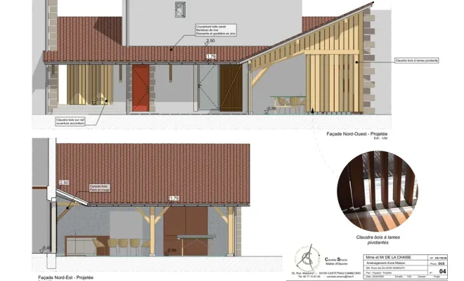 Aménagement d'un pool house  à Mimbaste : un nouvel espace de vie au cœur de la maison de vacances, Orthez, Atelier CS
