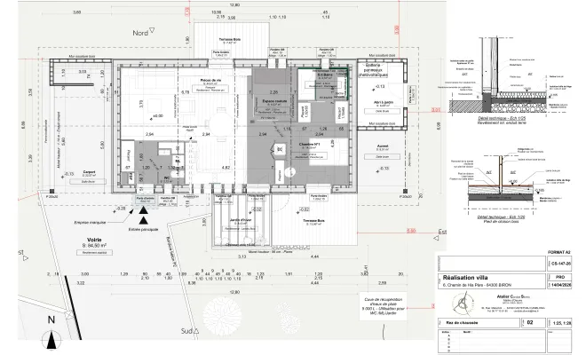 Construire une maison écologique avec des matériaux biosourcés, Orthez, Atelier CS