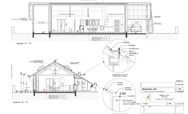 Construire une maison écologique avec des matériaux biosourcés, Orthez, Atelier CS