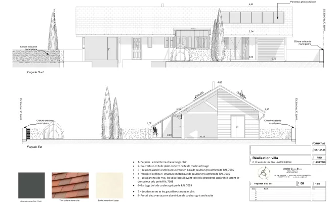 Construire une maison écologique avec des matériaux biosourcés, Orthez, Atelier CS