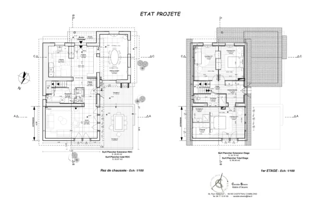 Rénovation d’une cuisine à Salies-de-Béarn : repenser les volumes, Orthez, Atelier CS