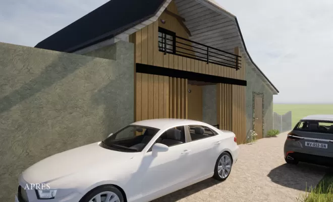 Création d'une façade bois d'une maison à Navarrenx