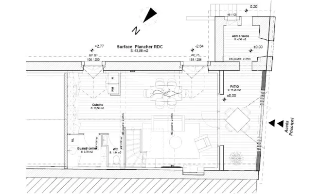 Création d'une façade bois d'une maison à Navarrenx