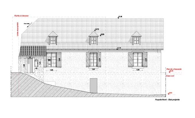 Création d'une façade bois d'une maison à Navarrenx